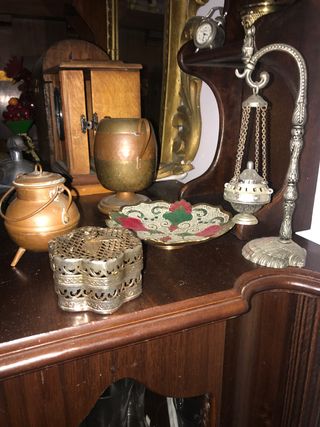 Figuras de latón y hierro vintage