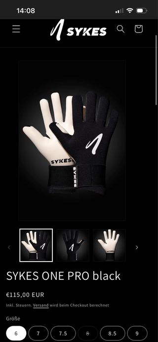 Pack 4 pares de guantes de portero Sykes Sport