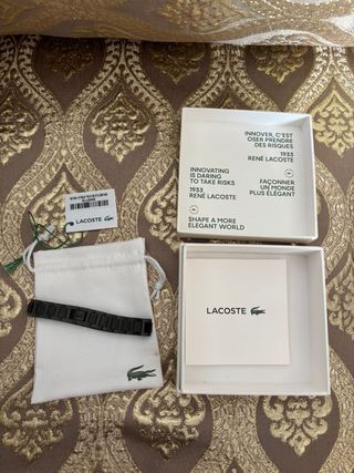 Pulsera Lacoste Negra