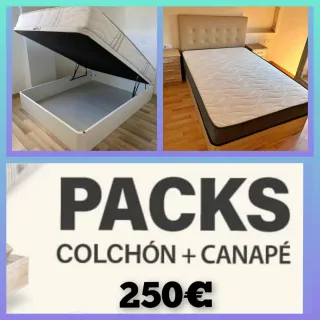 Pack de  Colchón y  Canapé en Oferta