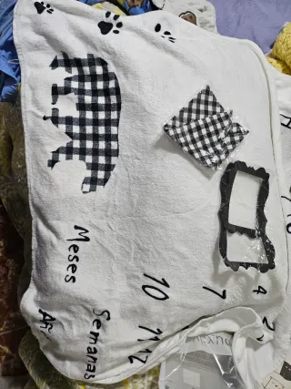 Manta de bebé para contar meses