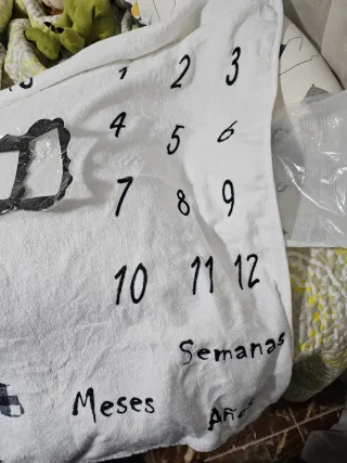 Manta de bebé para contar meses