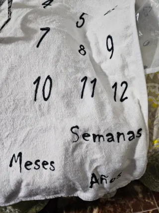 Manta de bebé para contar meses