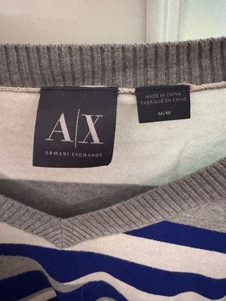 Jersey Armani Exchange Talla L Rayas