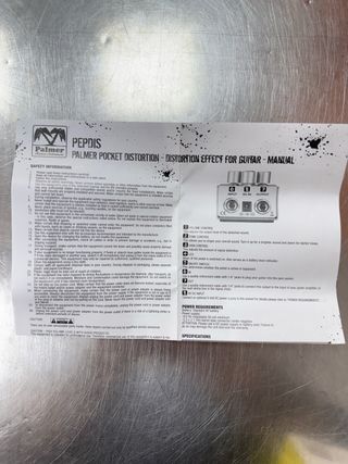 Pedal Palmer Distortion Pocket Effect