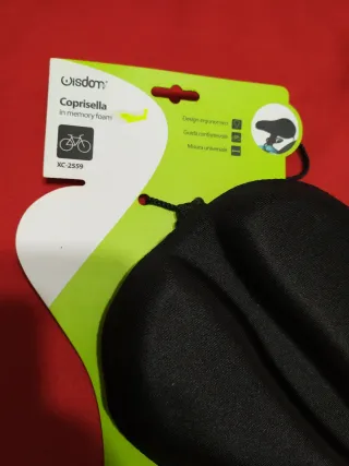 Coprisella Gel Bici Nero in memory foam