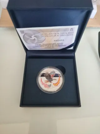 Moneda 10€ 250 Aniversario España-EEUU Águila Calv