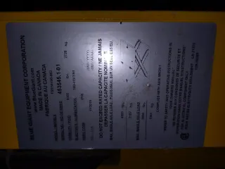 Mesa Elevación Hidráulica Blue Giant