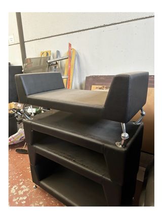 Mesa doble diseño cromado