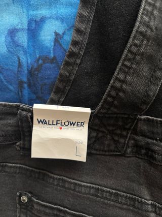 Salopette corta in denim