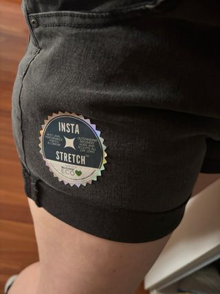 Salopette corta in denim