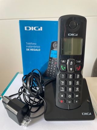Teléfono Inalámbrico DIGI Negro