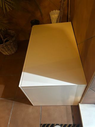 Cajón grande de madera Ikea blanco