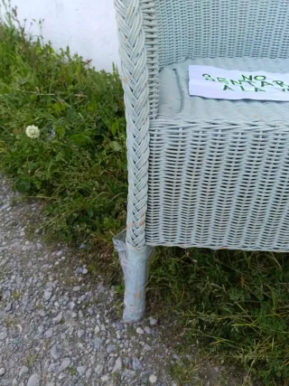 Sillón de mimbre/ratán estilo