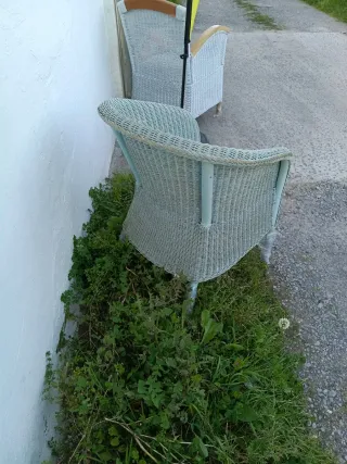 Sillón de mimbre/ratán estilo