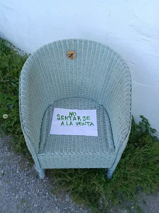 Sillón de mimbre/ratán estilo