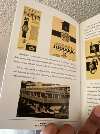 Caja de reloj Sandoz negra