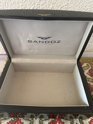 Caja de reloj Sandoz negra