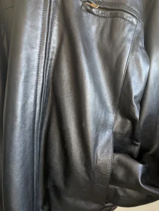 Giubbotto Vera Pelle Artigianale Uomo XXL