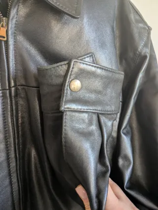 Giubbotto Vera Pelle Artigianale Uomo XXL