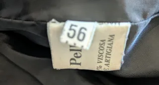 Giubbotto Vera Pelle Artigianale Uomo XXL