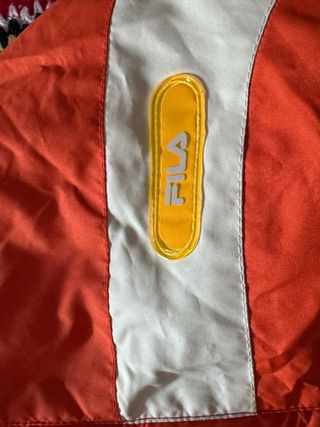 Chaqueta Fila Talla S Naranja y Beige