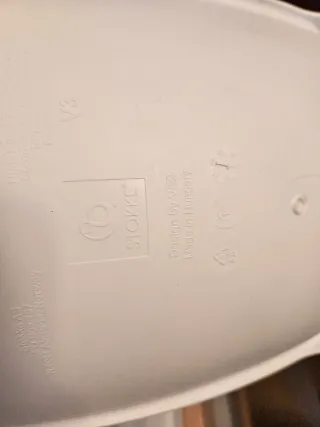 Bañera plegable Stokke transparente y azul+asiento