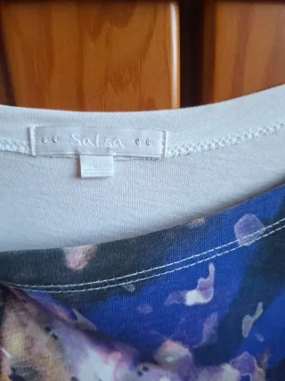 T-shirt de senhora multicolor