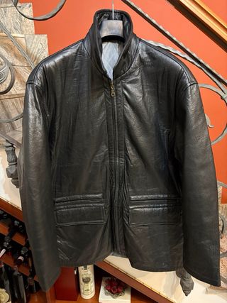 Giacca biker vera pelle di qualità morbida vintage