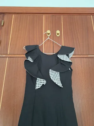 Traje de Flamenca Negro con Volantes