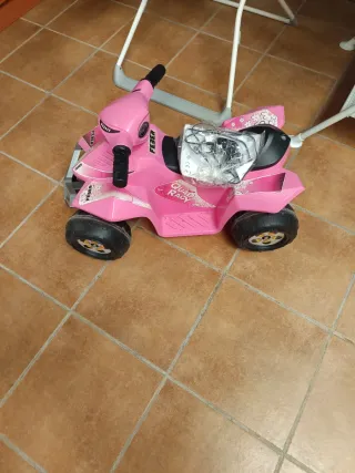 Moto Eléctrica Infantil Feber Quad Racy Rosa