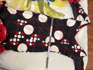 Traje Flamenca Negro Lunares Blancos y Rojos