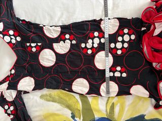 Traje Flamenca Negro Lunares Blancos y Rojos