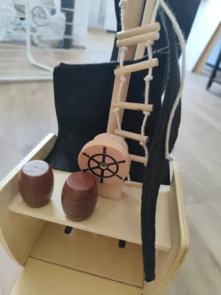 Barco Pirata de Madera