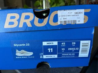 Zapatillas Brooks Glycerin 45 Gris Naranja