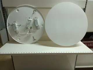 Lámpara Techo Redonda Blanca