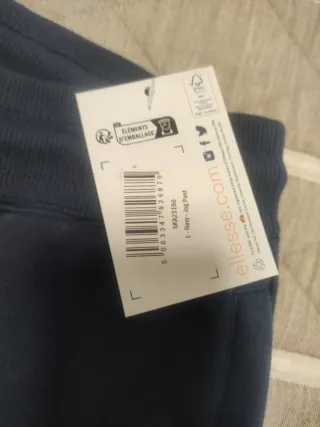 Pantalón chándal Ellesse Talla L Azul Nuevo