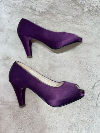 Zapatos de tacón morados talla 38