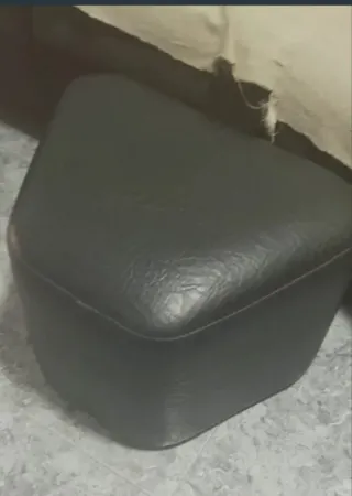 Reposapiés de sofá negros (2 unidades)