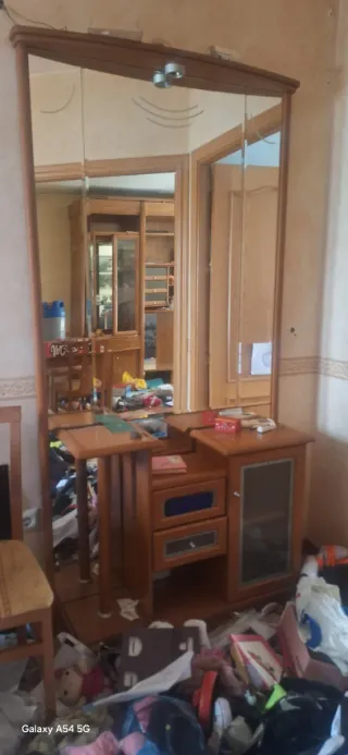 Mueble de entrada con cristal