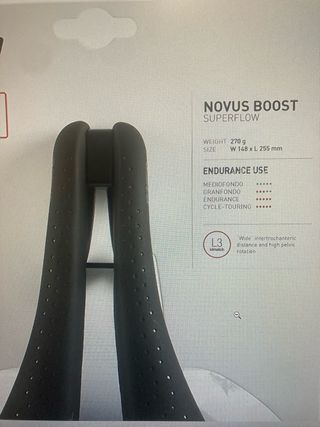 Sillín Selle Italia Novus Boost Negro