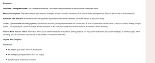 Pletina Cassette Denon DRR-M30 Plata