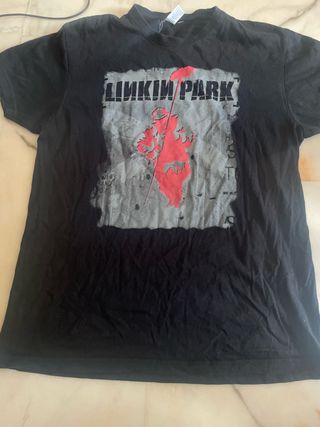 Camiseta Linkin Park Negra y Roja