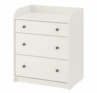 Cómoda blanca de madera