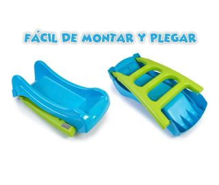 Tobogán infantil Feber azul y verde