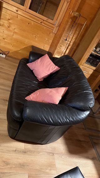 Sofá de piel 3+2 plazas