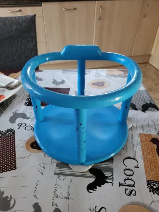Asiento bañera infantil azul
