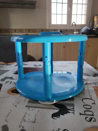 Asiento bañera infantil azul