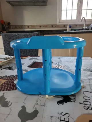 Asiento bañera infantil azul