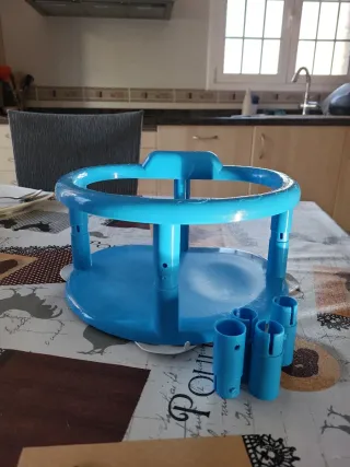 Asiento bañera infantil azul